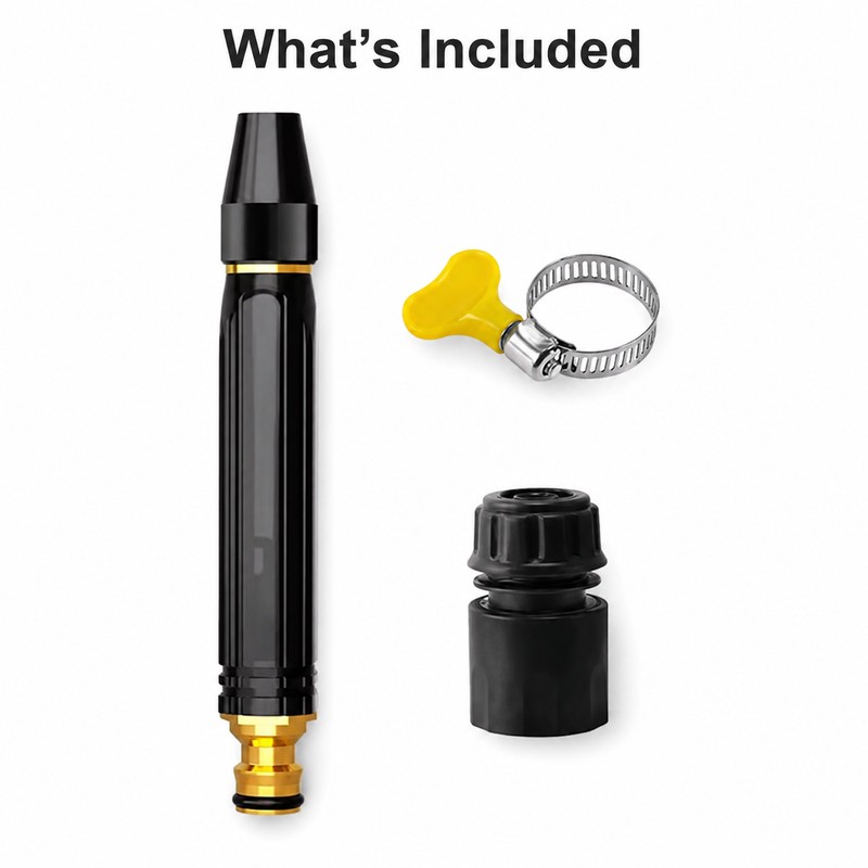 High Pressure Garden Hose Nozzle for Car Washing - Adjustable