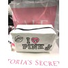 Victoria's Secret Cosmetic Beauty Bag Makeup Pencil Case Pouch White