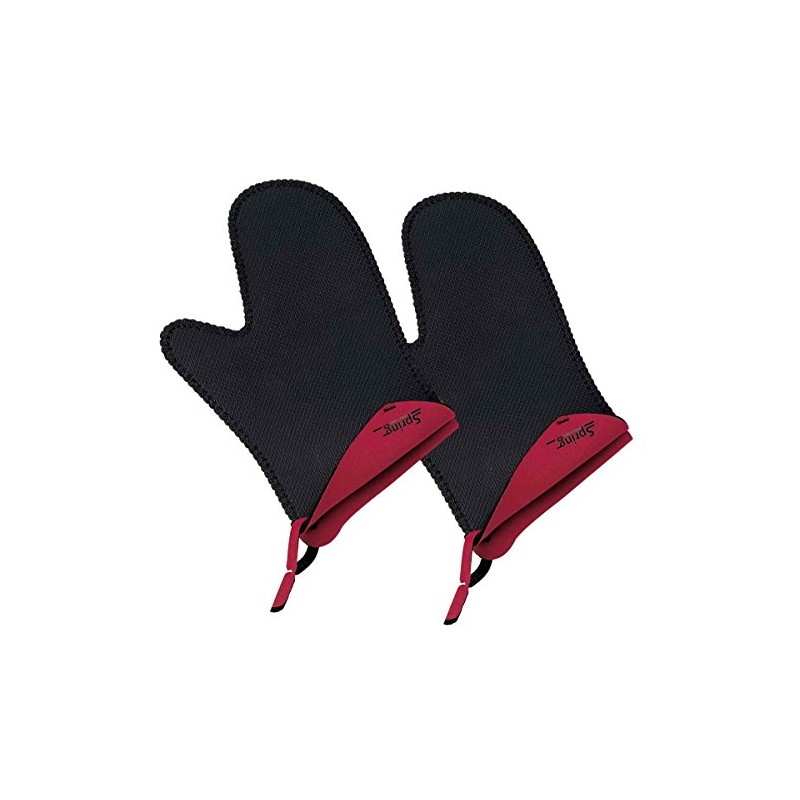 Spring Grips 2094055602 Oven Gloves, Short, 1 Pair Red