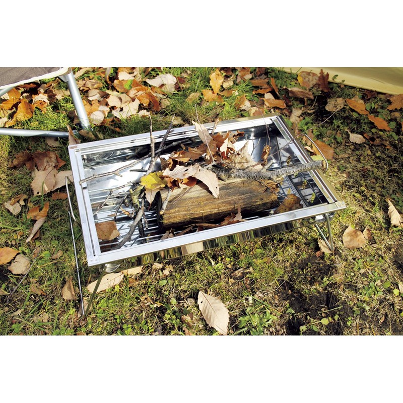 North Eagle NE1420 Solo Mini Stainless Steel BBQ Charcoal Stove