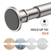 BRIOFOX Industrial Shower Curtain Rod - Never Rust Non-Slip 43-72