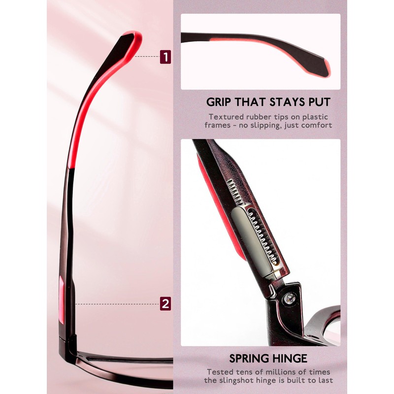 Oversized Women Reading Glasses Men 2.5 Big Readers for Unisex
