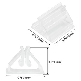 Litoexpe Clear Acrylic Card Stand - 25pcs Plastic Game Piece Holders for Party, Photos, Memos, Pictures Display