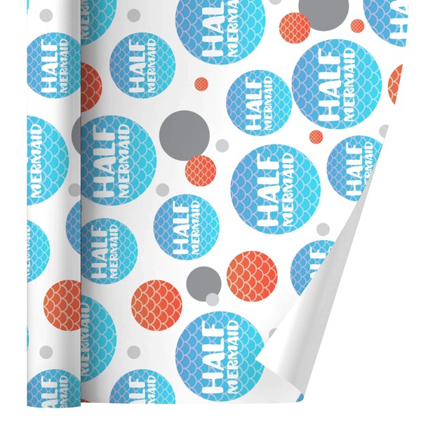 GRAPHICS & MORE Half Mermaid With Blue Scales Gift Wrap
