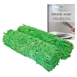 Ancientveda Patchouli Scented Sage Smudge Sticks 2 Pack with Therapeutic Grade Essential Oils and Fragrance Oil for Cleansing, Meditation, and Aromatherapy (Patchouli)