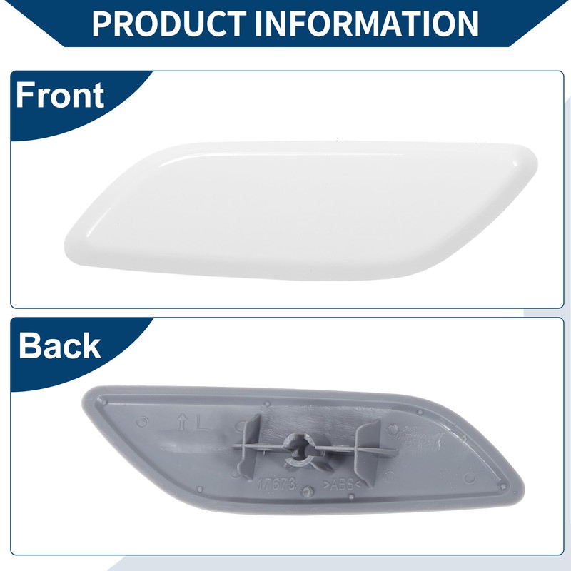 Hihaha Front Left Side Bumper Headlight Washer Nozzle Cover Cap