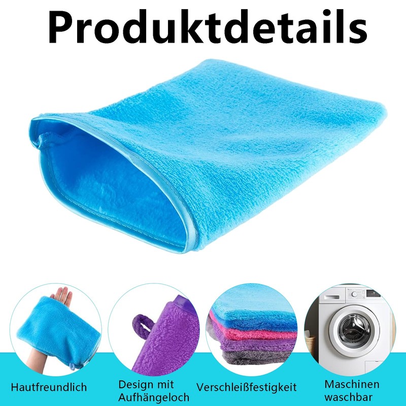 gvivej Waschhandschuh, 6 Stück 15 x 20cm Waschhandschuhe Frottee, Waschlappen