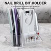 Ipetboom Nail Drill Holder, 8 Holes Mini Nail Drill Machine