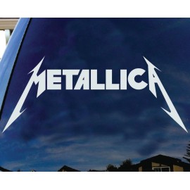 Unbranded Metallica American Hard rock Metal band Logo Album cover car SUV 6" White