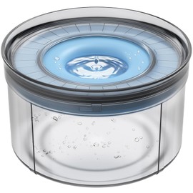 Techphardo 1Gallon No Spill Dog Water Bowl-3.8L Large Capacity, BPA-Free, Anti-Splash & Anti-Digging Design with Non-Slip Base, for Messy Drinkers