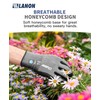 LANON Guantes de jardinería para hombres, 2 pares de guantes
