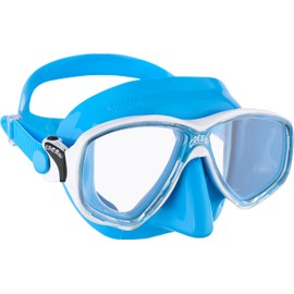 Cressi Marea Mask - Diving and Snorkelling Mask, Blue/White, One Size, Unisex Adult