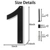 House Numbers for Outside 8 inch Floating Address Numbers for
