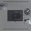 SOOOHOT Black Shower Head and Handle Set, Shower Faucet Set