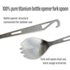 TiTo Titanium Fork Spoon Lightweight Portable Outdoor Dinner Spoon Fork