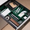 yamapac SHIKI® Shallow Drawer Organization Trays (Green x Taupe, Set