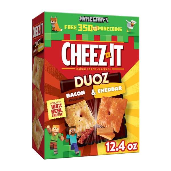 Cheez-It Baked Snack Crackers Duoz Bacon & Cheddar 12.4 oz