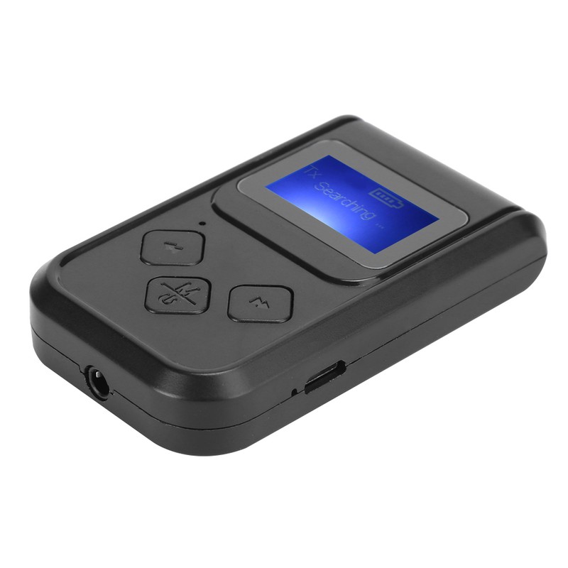 Bluetooth Audio Receiver Transmitter 3.5MM AUX LCD Digital Display Wireless
