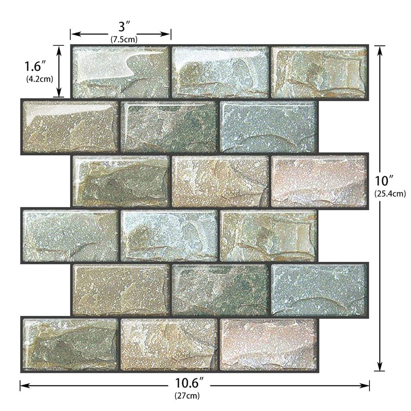 Joqixon Peel and Stick Backsplash for Kitchen, Peel and Stick