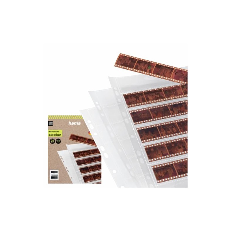 Hama Negative File Storage Sleeves, each holding 7 Strips of