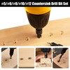 Countersink Drill Bit Set, 5 Piece Plug Cutters for Wood