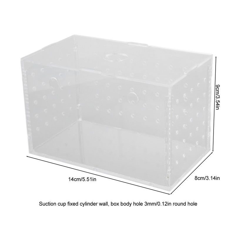 Fish Breeder Box High Transparency Acrylic Hatchery Incubator Tank with