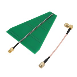 UWB Ultra Wide Band Antenna, 1.35GHz-9.5GHz Log Periodic Antenna,15W 5‑6dB Transmitting Antenna with Adapter Cable for Router, and WLAN Antenna Conversion