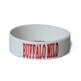 Culinary ID Bands Buffalo MILD Bottle Label, Food Grade Silicone Band for 12 oz Squeeze Bottles, Clear Printed Text, Reusable Kitchen ID Tag, Improves Efficiency and Safety