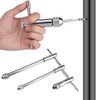 Pilipane T-Handle Ratchet Tap Holder, Adjustable T-Handle Ratchet Tap Wrench