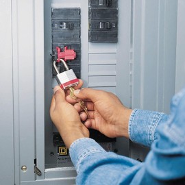 Secure Locking, Long Lasting, 2 Pcs Circuit Breaker Lockout Device Universal Multi Pole Lock Out with Ensuring Safety, Easy to Use for Enhanced Visibility