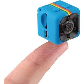 TAVICE Mini Hd Night Vision Surveillance 2MP Sport Recorder Camera Support Monitor Detection & IR Night Vision & TF Card(Black) csj (Color : Blue)