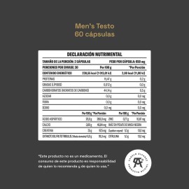 Yaoca Men's Testo Vitaminas Para Hombre 60 Capsulas Sfn Sin Sabor