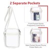 Clear Bag Stadium Approved - Durable Waterproof Crossbody Messenger Purse