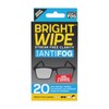 Bright Wipe Antifog Lens Cleaning Wipes X 20