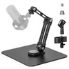 Mic Stand Desk, 360° Rotatable Desktop Microphone Stand, Max Load