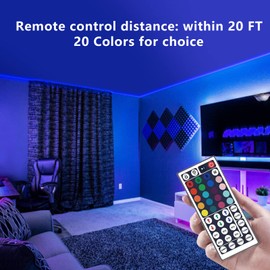 Hwylizg 2 Pack 44 Keys RGB LED Light Strip Remote Controller,Wireless Dimmer IR Remote Control LED Light Remote Replacement for SMD 5050 2835 3528 LED Strip Lights
