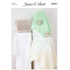 James Brett Chunky Knitting Pattern Baby Lacy Pattern Pram &