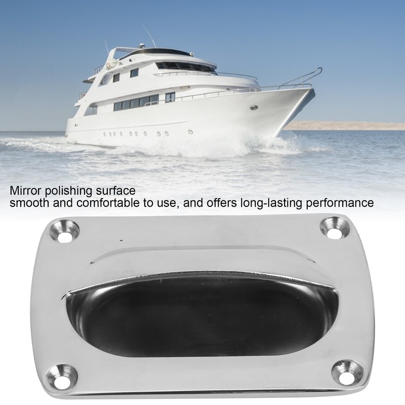 Flush Pull Handle 304 Stainless Steel Door Hardwares for Yacht