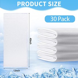Toallas de Refrigeración por Sublimación Toalla de Hielo Suave Transpirable de 40 x 12 Pulgadas Toalla de Yoga de Gimnasio de Microfibra Toalla de Entrenamiento para Cuello y Cara para Deportes (30)