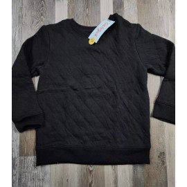 Cat & Jack NEW 2 Pack Cat & Jack Toddler Boys Diamond Quilt Crew Sweatshirt Black/Berry 5T