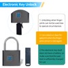 KENRONE Keyless Portable USB Charging Fingerprint Lock,Smart Padlock Quick Unlock