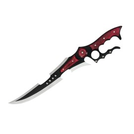 Kraken Steampunk Fantasy Full-Tang Sword - 20.5” Length | Curved Blade | Decorative Design Cutouts | Pakkawood Handle | Stainless Steel with Leather Sheath