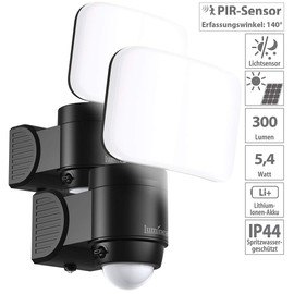 Luminea Outdoor Lamp: 2 x Wireless LED Outdoor Spotlight with PIR Motion Sensor, 300 lm, IP44 (Spotlight with Motion Sensor, Path Light, Motion Sensors Outdoor)