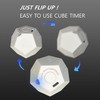 CREAVIVA Cube Pomodoro Timer - Flip to Start Countdown, Rechargeable