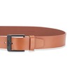 BOSS Thick Logo Buckle Smooth Leather Belt, acorn brown, 34