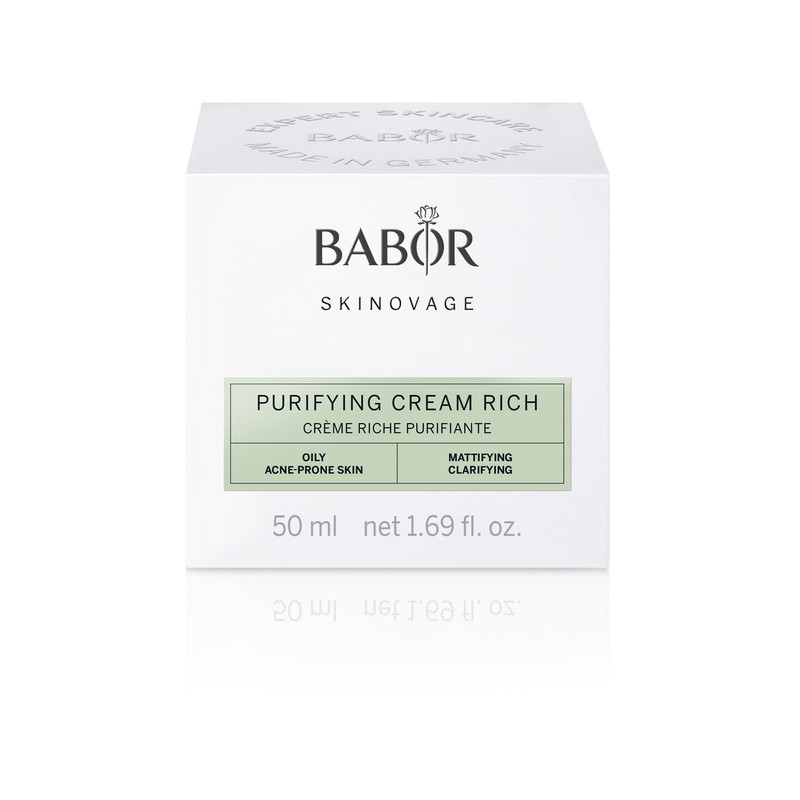 BABOR SKINOVAGE Purifying Cream rich, Rich facial cream for impure