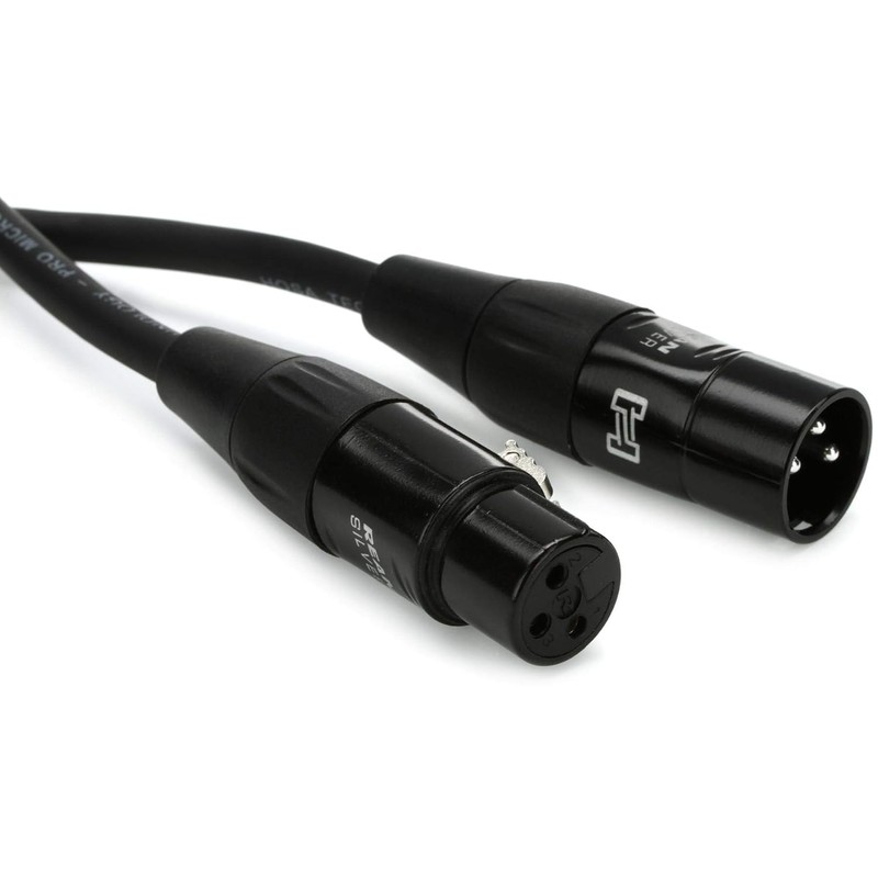 Hosa Cable de micrófono HMIC-025 Pro, REAN XLR3F a XLR3