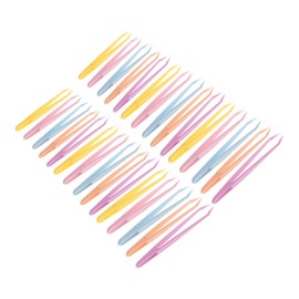 Gatuida 100Pcs Multi Functional Tweezers Set Precision Eyelash and Eyebrow Tweezers Lightweight and Portable Makeup Tools for Eyebrow Shaping and Lash Application Durable