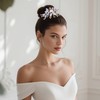 Coucoland Wedding Headband for Brides - Handmade Leaf Bridal Headpiece