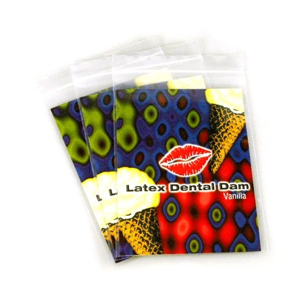 Lixx by Trustex Latex Dams Dental Dams Vanilla Flavor 12 count